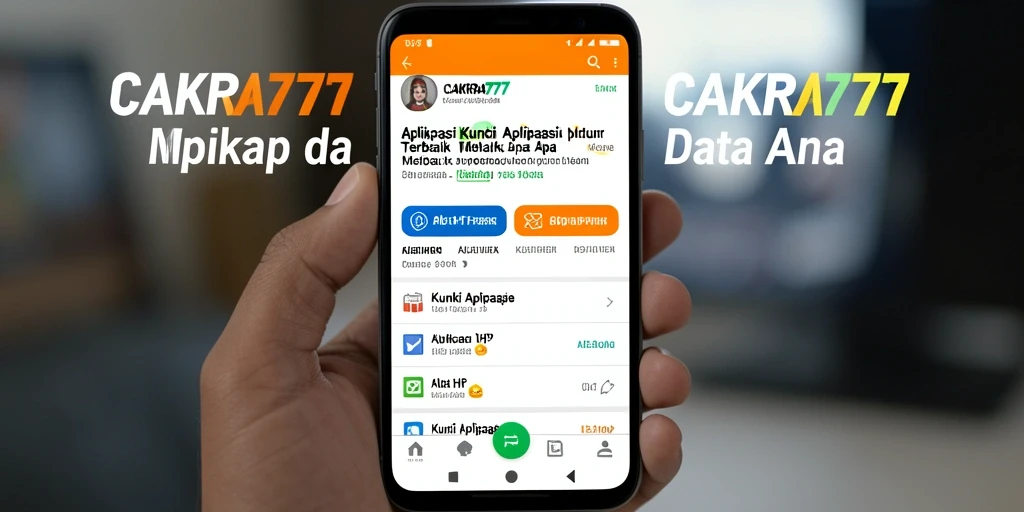 Tampilan antarmuka CAKRA777 yang intuitif dan fungsional untuk Kunci Aplikasi.