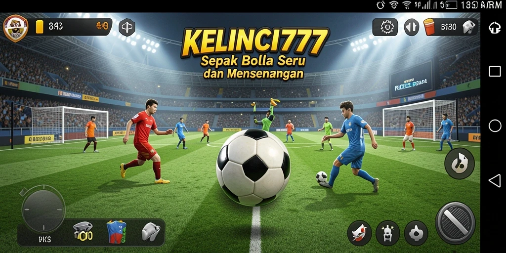 Tampilan antarmuka permainan Sepak Bola KELINCI777 yang dinamis.