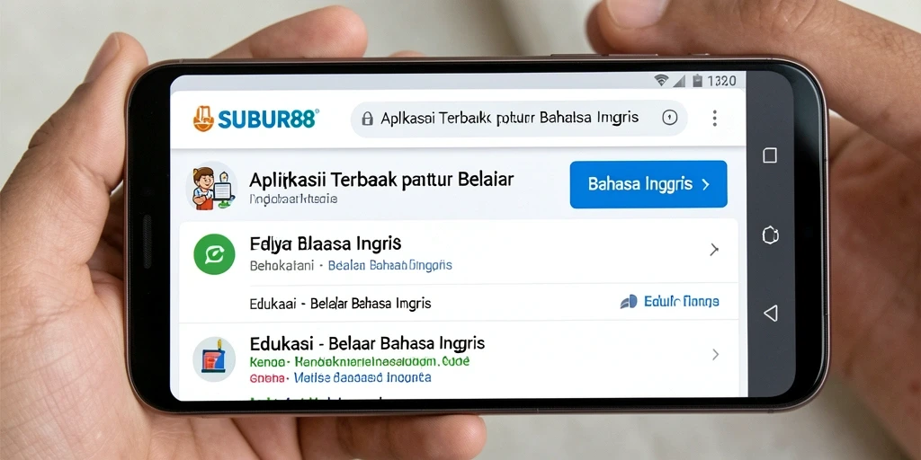 Tampilan antarmuka SUBUR88 saat belajar Bahasa Inggris yang interaktif.