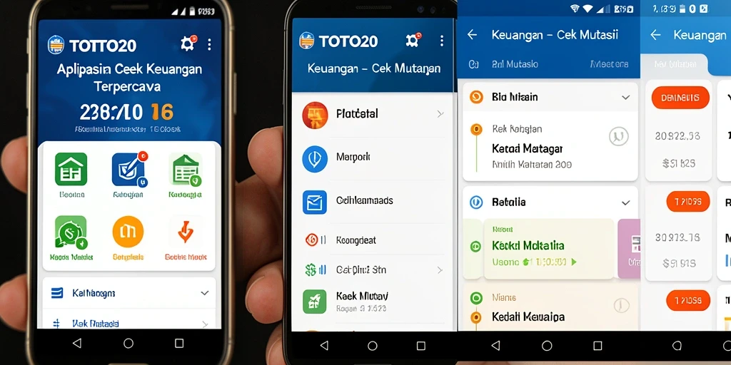 Antarmuka aplikasi TOTO20 yang menampilkan fungsi Cek Mutasi.