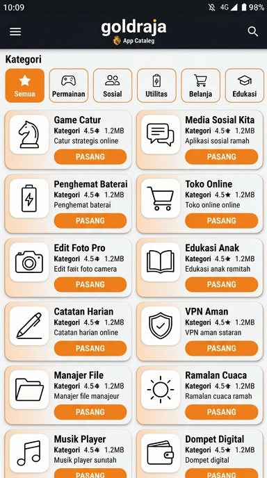 Goldraja – Pusat Akses Aplikasi Populer dan Kanal Uji Terbaik