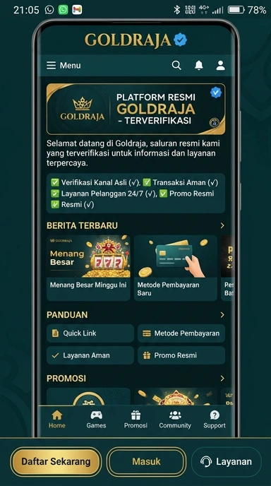 Kanal Resmi Goldraja untuk Pengguna Android